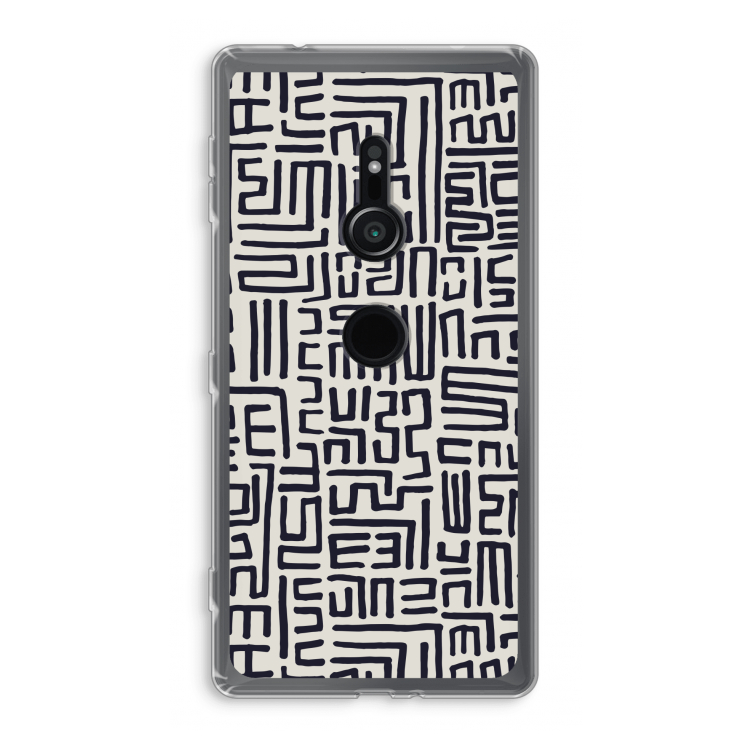 Moroccan Print: Sony Xperia XZ2 Transparant Hoesje