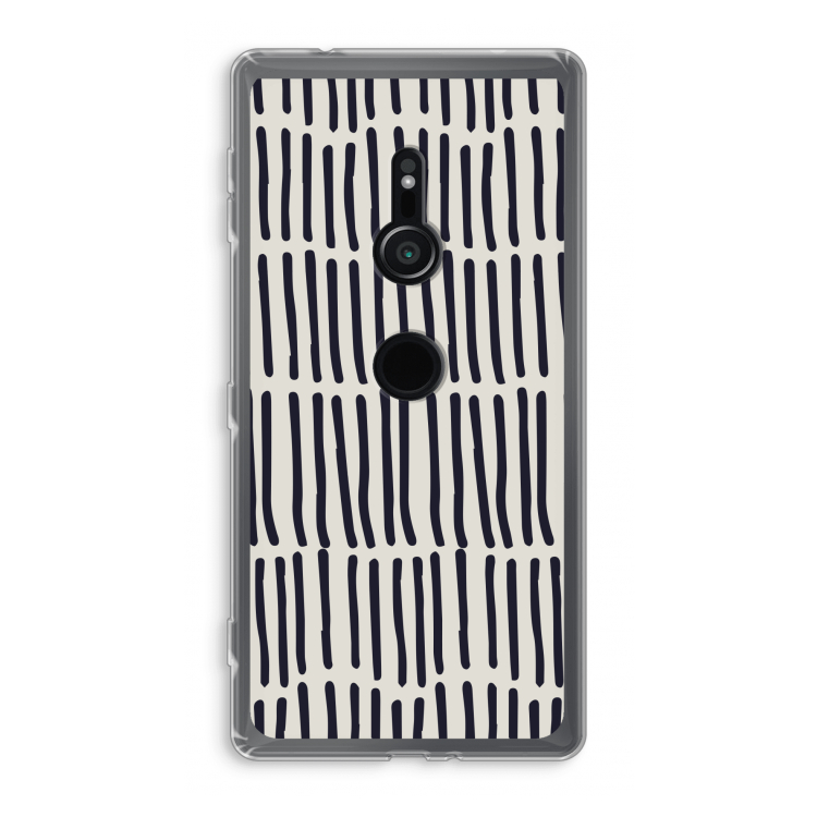 Moroccan stripes: Sony Xperia XZ2 Transparant Hoesje