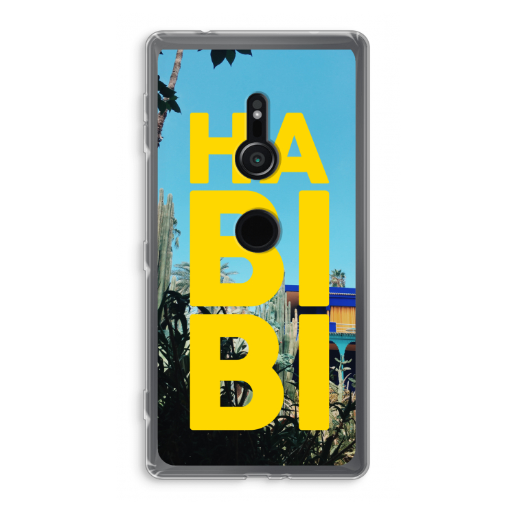 Habibi Majorelle : Sony Xperia XZ2 Transparant Hoesje