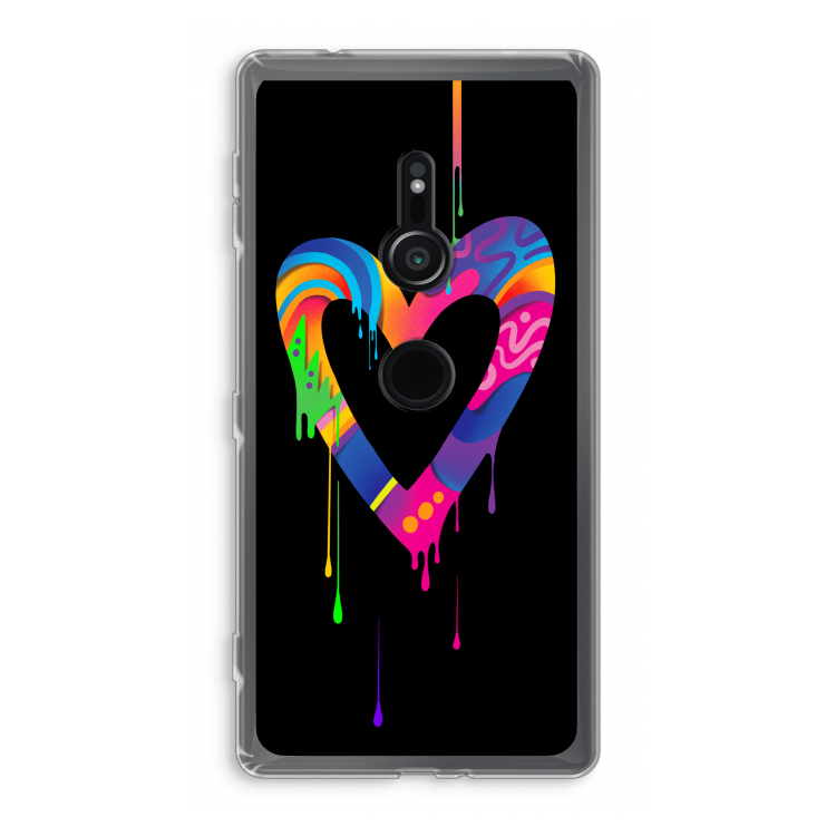 Melts My Heart: Sony Xperia XZ2 Transparant Hoesje