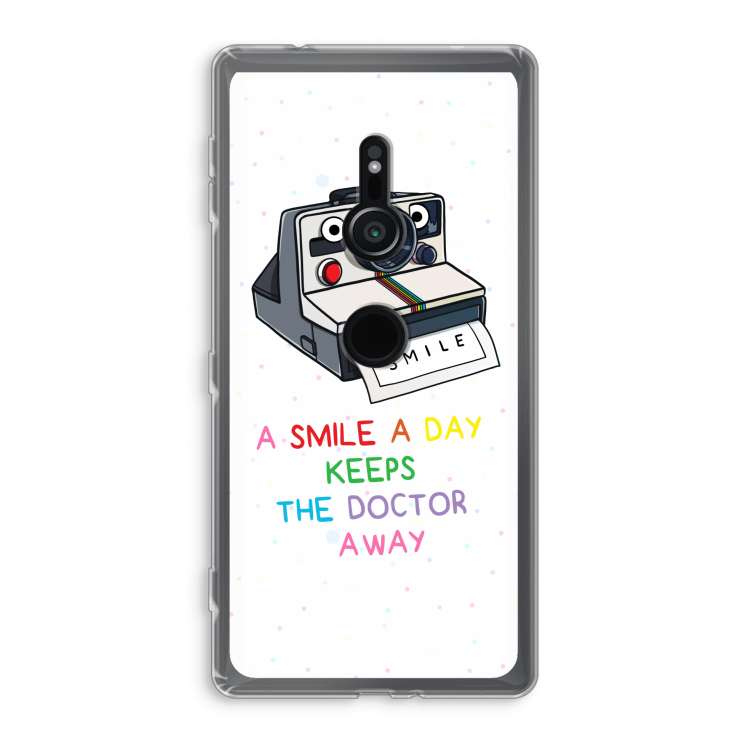 Smile: Sony Xperia XZ2 Transparant Hoesje
