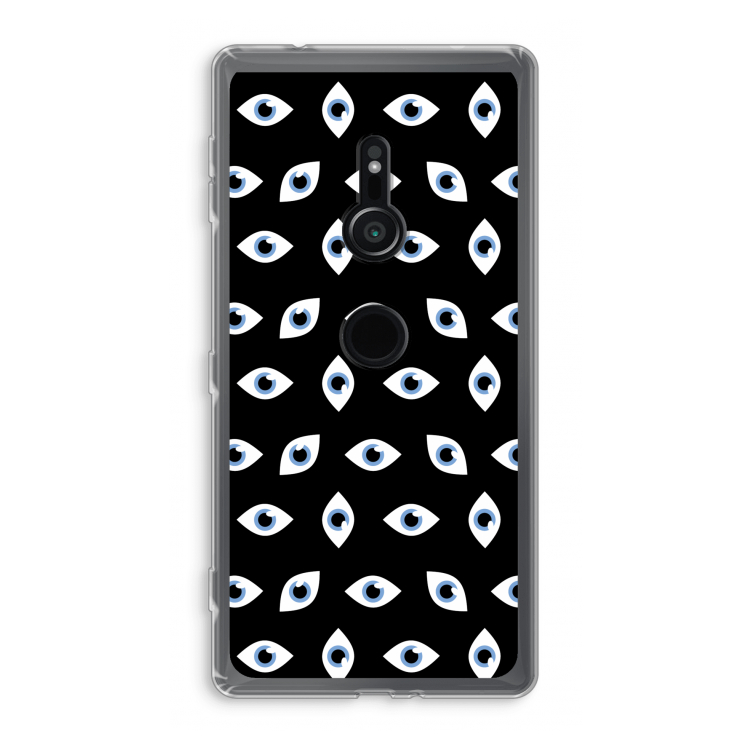 Eyes pattern: Sony Xperia XZ2 Transparant Hoesje