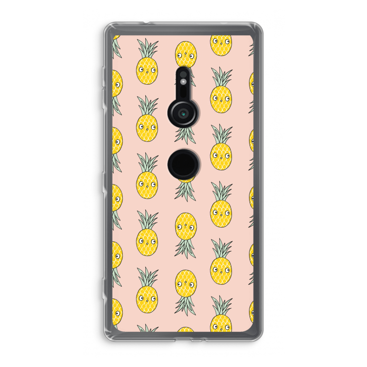 Ananas: Sony Xperia XZ2 Transparant Hoesje