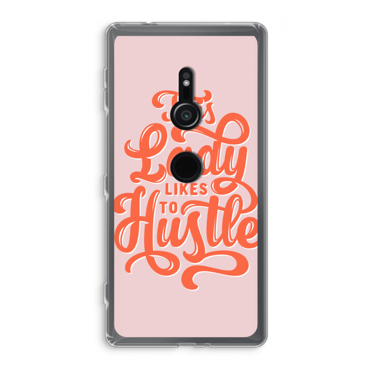 Hustle Lady: Sony Xperia XZ2 Transparant Hoesje