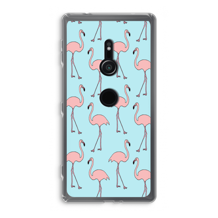 Anything Flamingoes: Sony Xperia XZ2 Transparant Hoesje