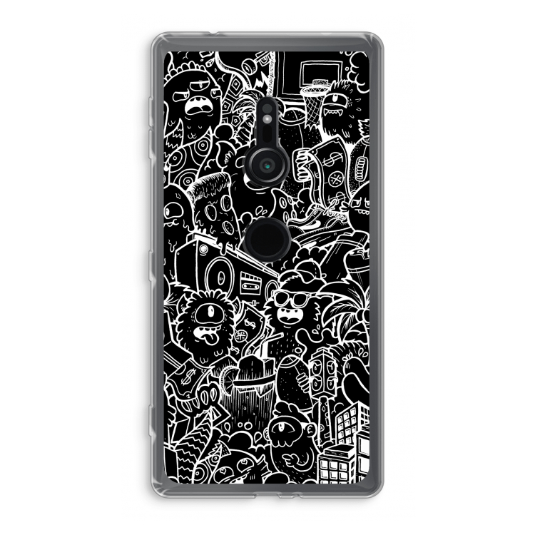 Vexx Black City : Sony Xperia XZ2 Transparant Hoesje