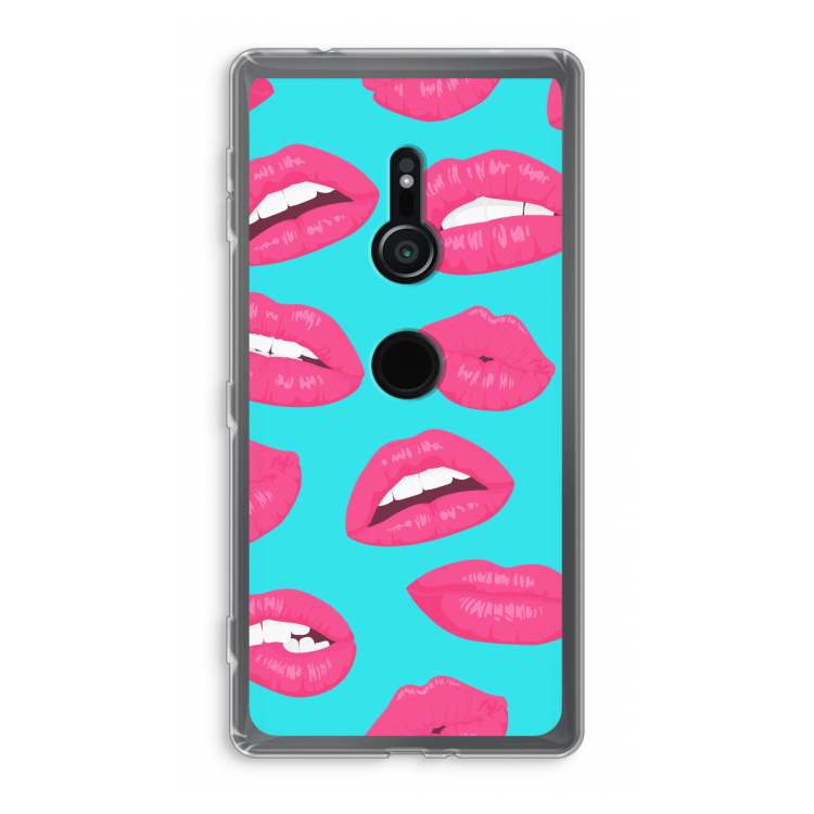Bite my lip: Sony Xperia XZ2 Transparant Hoesje