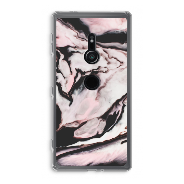 Roze stroom: Sony Xperia XZ2 Transparant Hoesje