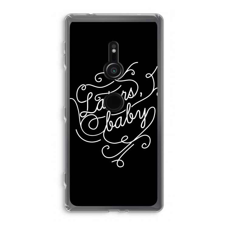 Laters, baby: Sony Xperia XZ2 Transparant Hoesje