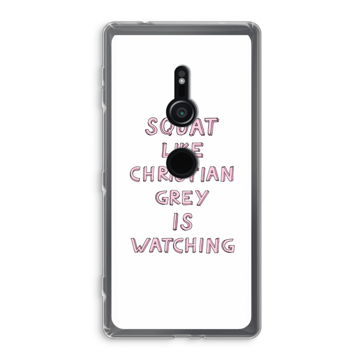 Christian Grey: Sony Xperia XZ2 Transparant Hoesje