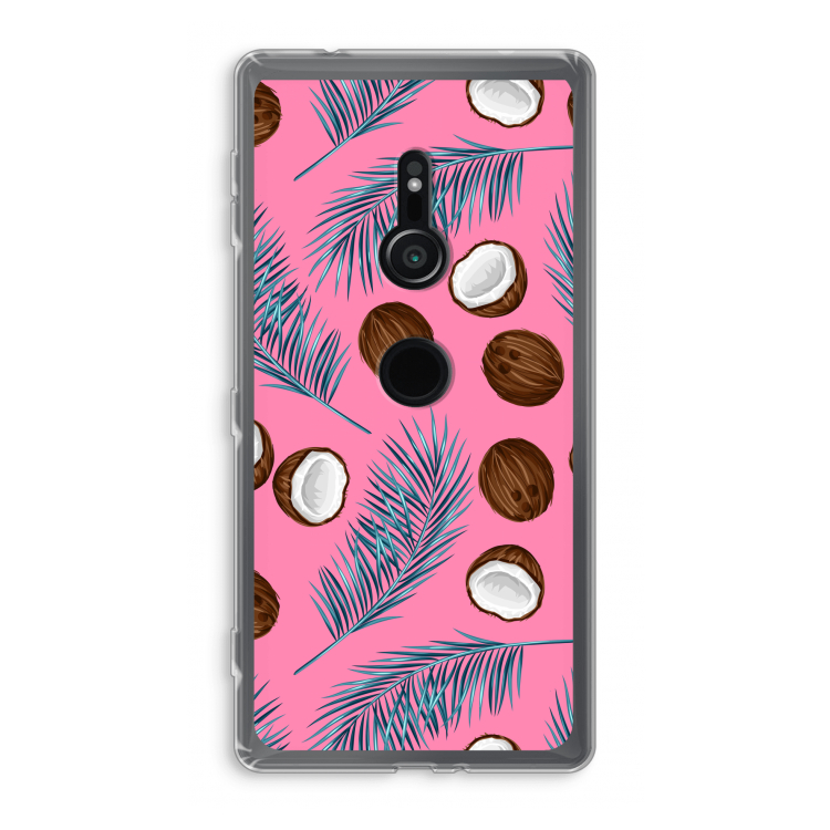 Kokosnoot roze: Sony Xperia XZ2 Transparant Hoesje