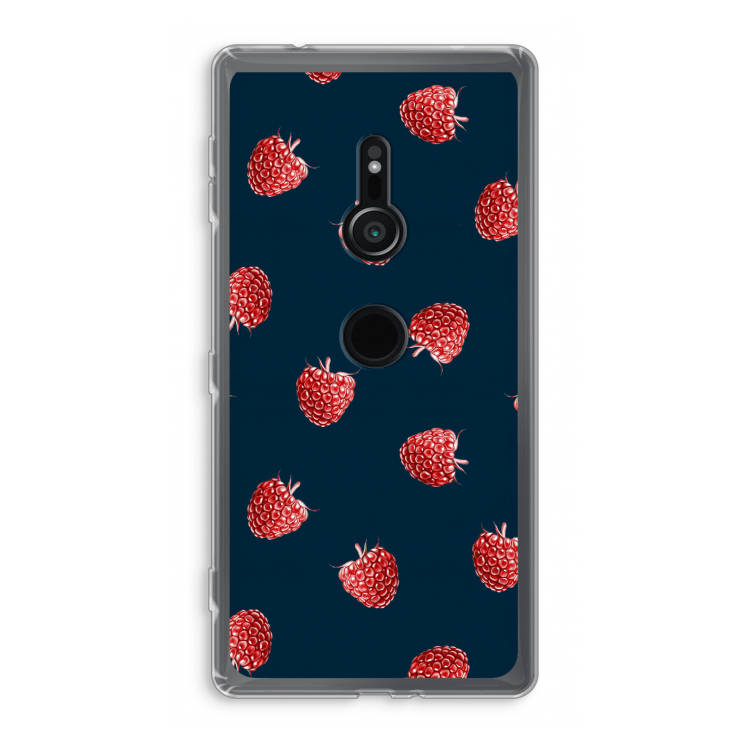Framboosjes: Sony Xperia XZ2 Transparant Hoesje