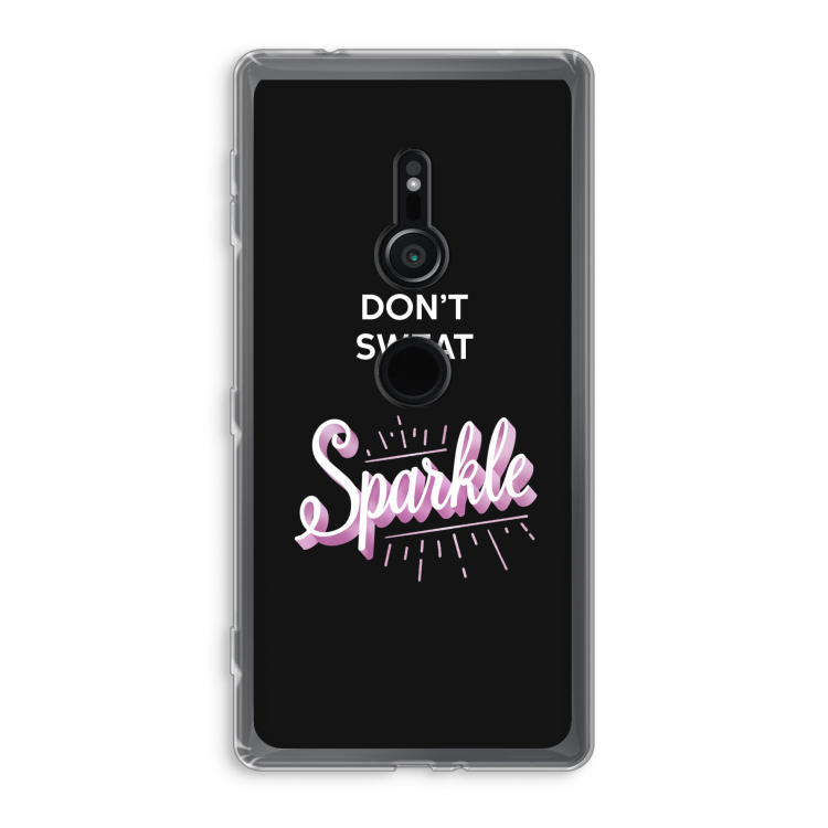 Sparkle quote: Sony Xperia XZ2 Transparant Hoesje