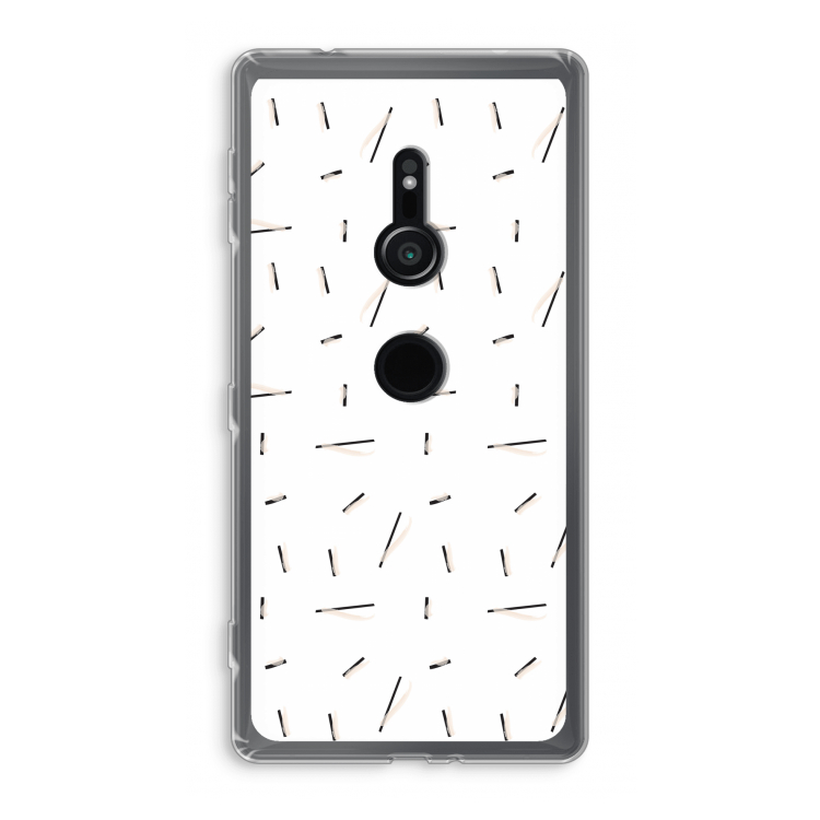 Hipster stripes: Sony Xperia XZ2 Transparant Hoesje