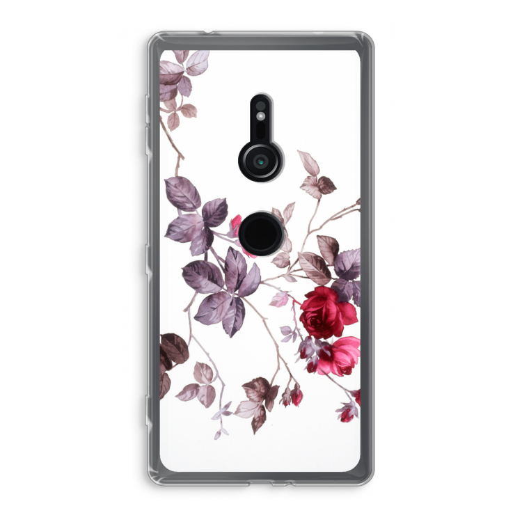 Mooie bloemen: Sony Xperia XZ2 Transparant Hoesje