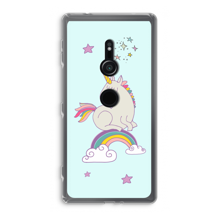 Regenboog eenhoorn: Sony Xperia XZ2 Transparant Hoesje