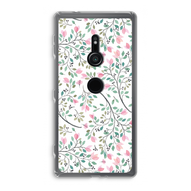 Sierlijke bloemen: Sony Xperia XZ2 Transparant Hoesje