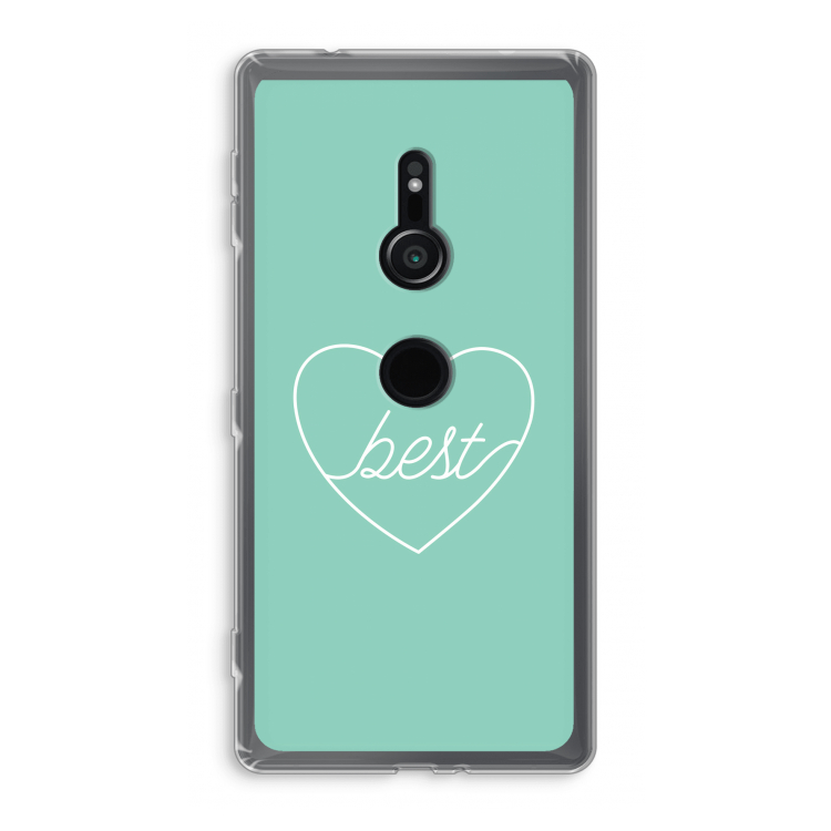 Best heart pastel: Sony Xperia XZ2 Transparant Hoesje