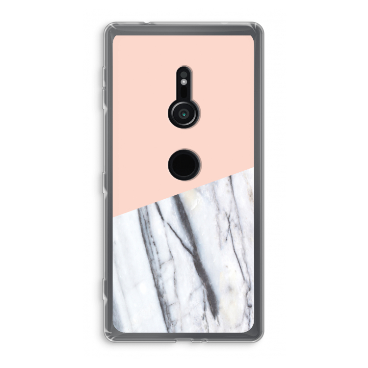 A touch of peach: Sony Xperia XZ2 Transparant Hoesje