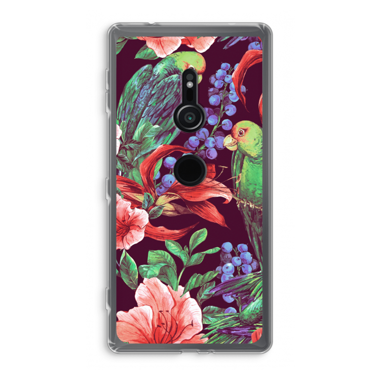 Papegaaien: Sony Xperia XZ2 Transparant Hoesje