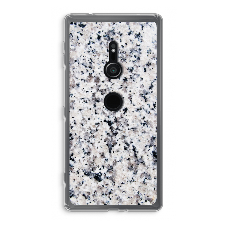 Gespikkelde marmer: Sony Xperia XZ2 Transparant Hoesje