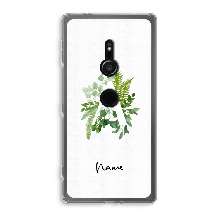 Green Brush: Sony Xperia XZ2 Transparant Hoesje