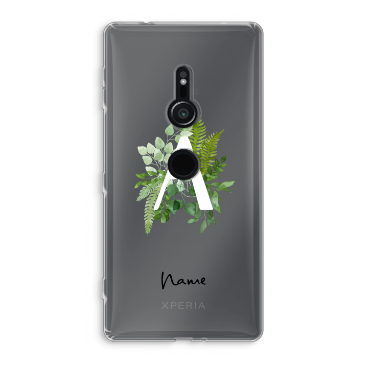 Green Brush: Sony Xperia XZ2 Transparant Hoesje