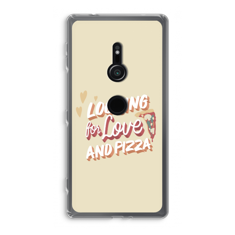 Pizza is the answer: Sony Xperia XZ2 Transparant Hoesje
