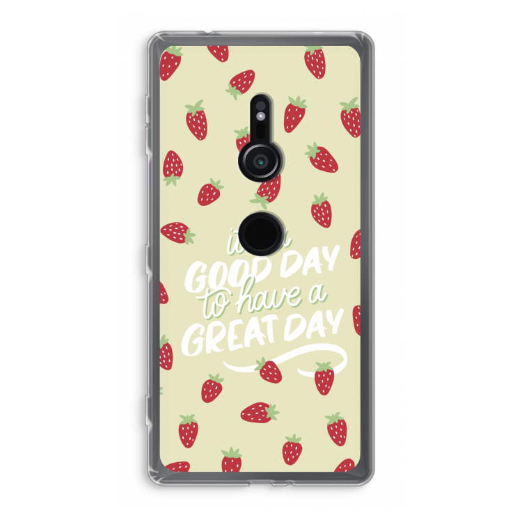 Don't forget to have a great day: Sony Xperia XZ2 Transparant Hoesje