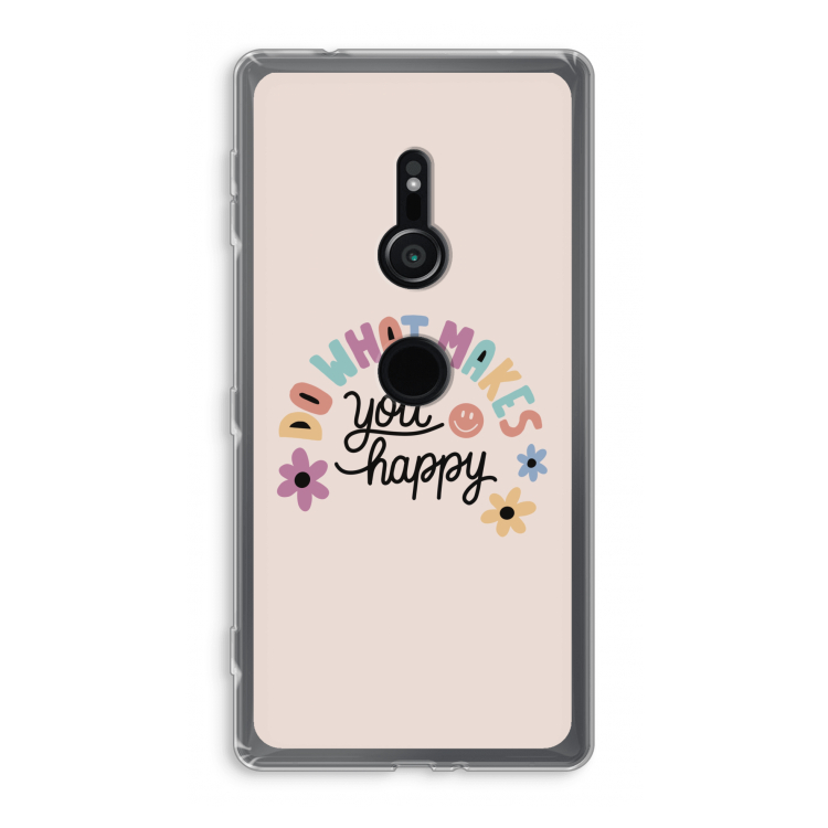 Happy days: Sony Xperia XZ2 Transparant Hoesje