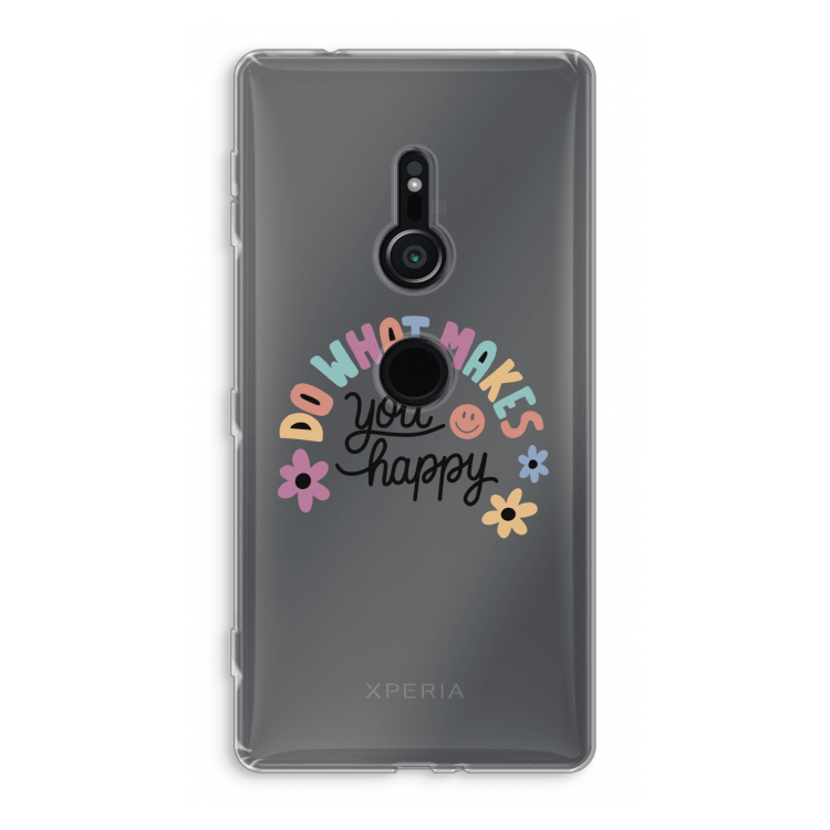 Happy days: Sony Xperia XZ2 Transparant Hoesje