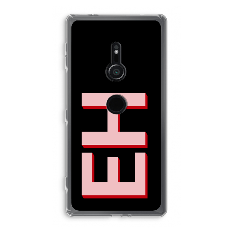 Monogram: Sony Xperia XZ2 Transparant Hoesje