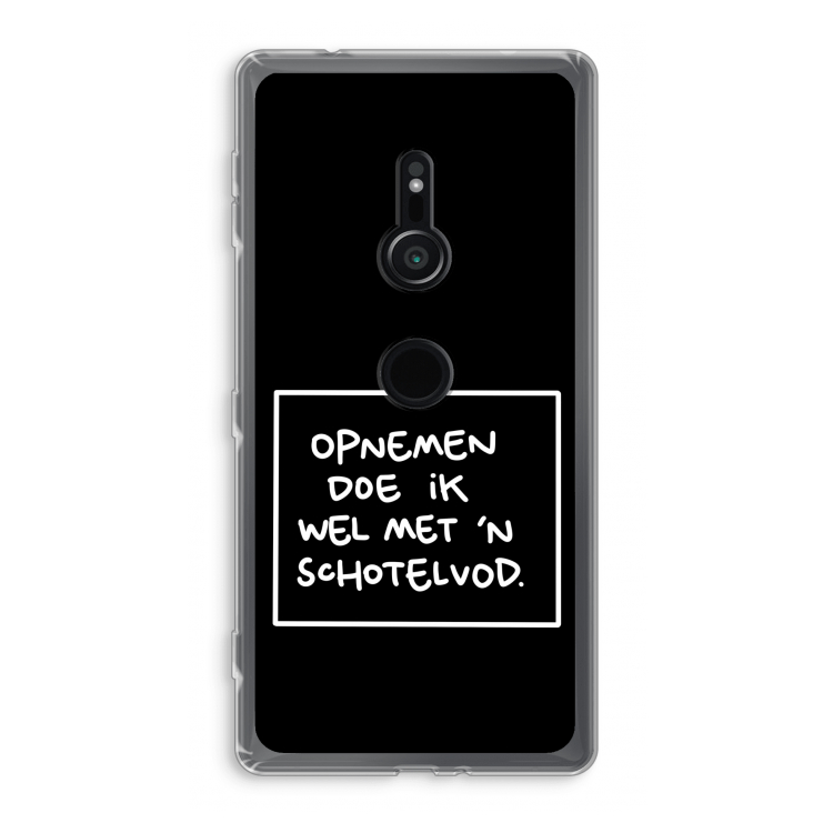 Schotelvod: Sony Xperia XZ2 Transparant Hoesje