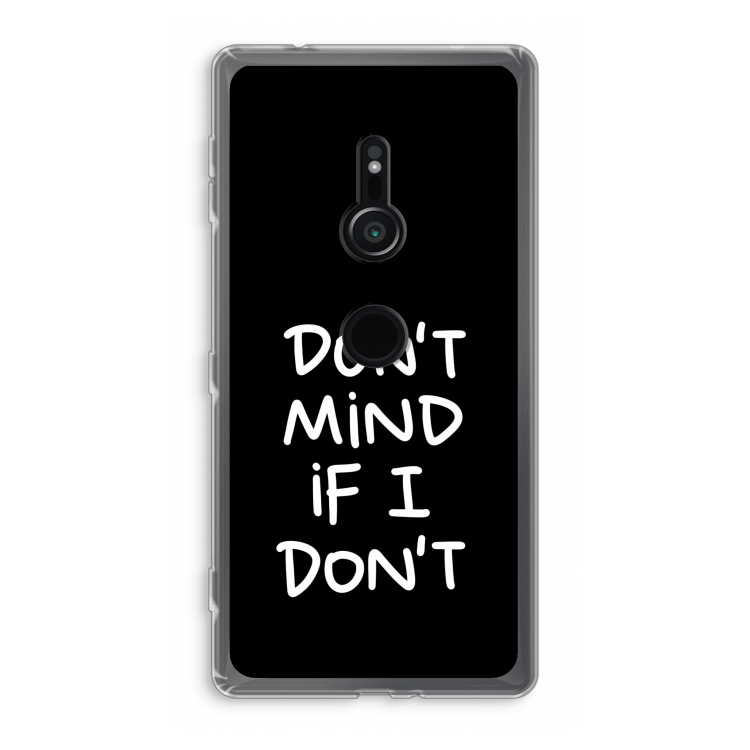 Don't Mind: Sony Xperia XZ2 Transparant Hoesje