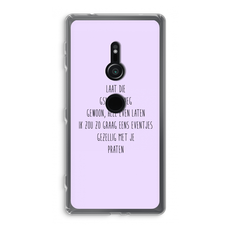 GSM: Sony Xperia XZ2 Transparant Hoesje