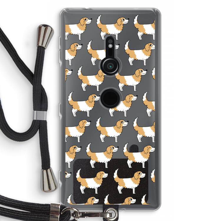 Doggy: Sony Xperia XZ2 Transparant Hoesje met koord