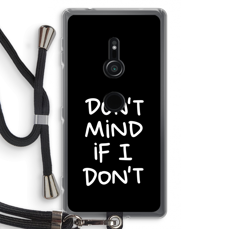 Don't Mind: Sony Xperia XZ2 Transparant Hoesje met koord
