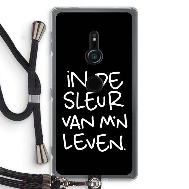 De Sleur: Sony Xperia XZ2 Transparant Hoesje met koord