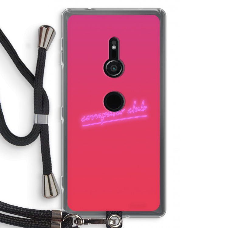 Vice Glow: Sony Xperia XZ2 Transparant Hoesje met koord