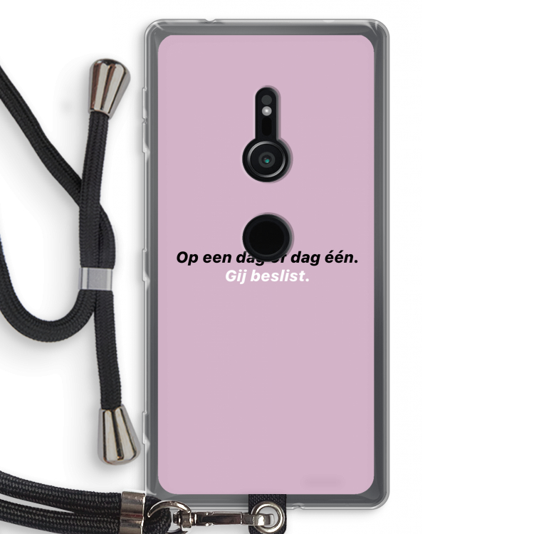 gij beslist: Sony Xperia XZ2 Transparant Hoesje met koord