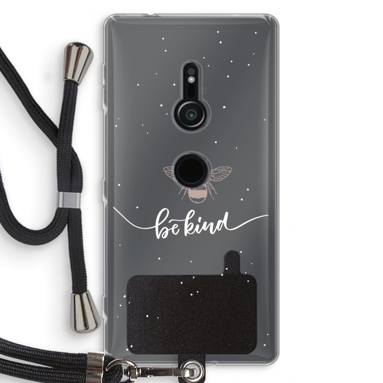 Be(e) kind: Sony Xperia XZ2 Transparant Hoesje met koord