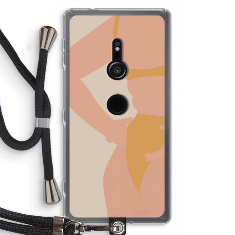 Bikini body: Sony Xperia XZ2 Transparant Hoesje met koord