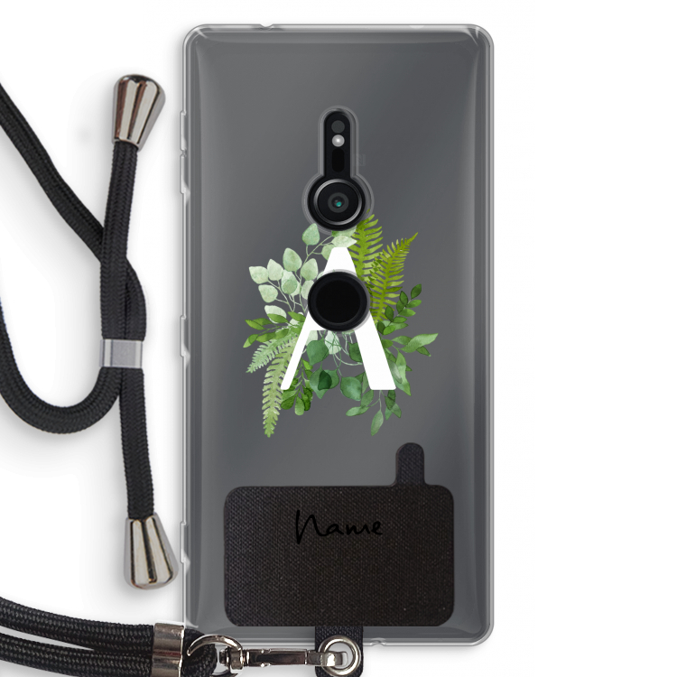 Green Brush: Sony Xperia XZ2 Transparant Hoesje met koord