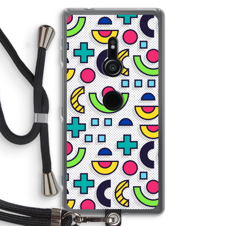 8-bit N°6: Sony Xperia XZ2 Transparant Hoesje met koord