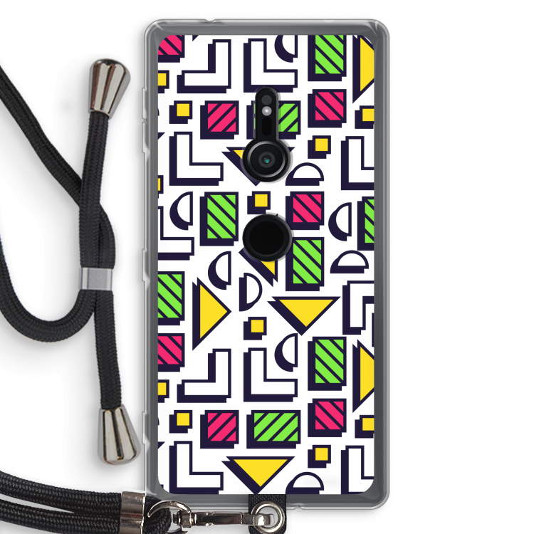 8-bit N°4: Sony Xperia XZ2 Transparant Hoesje met koord