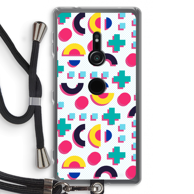 8-bit N°2: Sony Xperia XZ2 Transparant Hoesje met koord