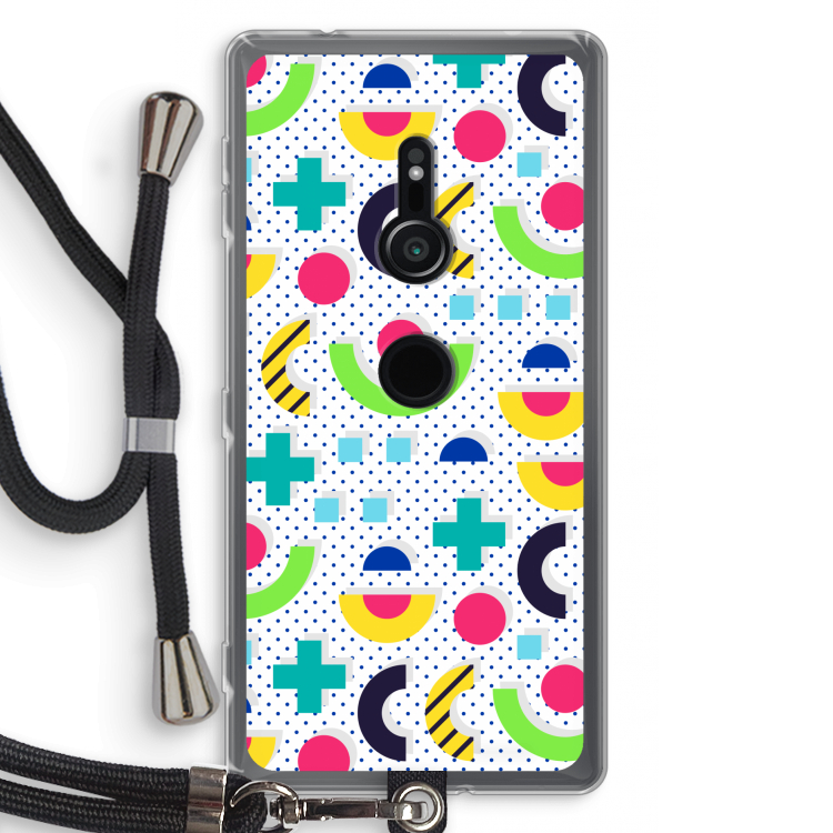 8-bit N°1: Sony Xperia XZ2 Transparant Hoesje met koord