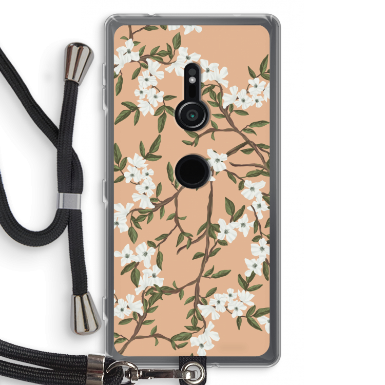 Blossoming spring: Sony Xperia XZ2 Transparant Hoesje met koord