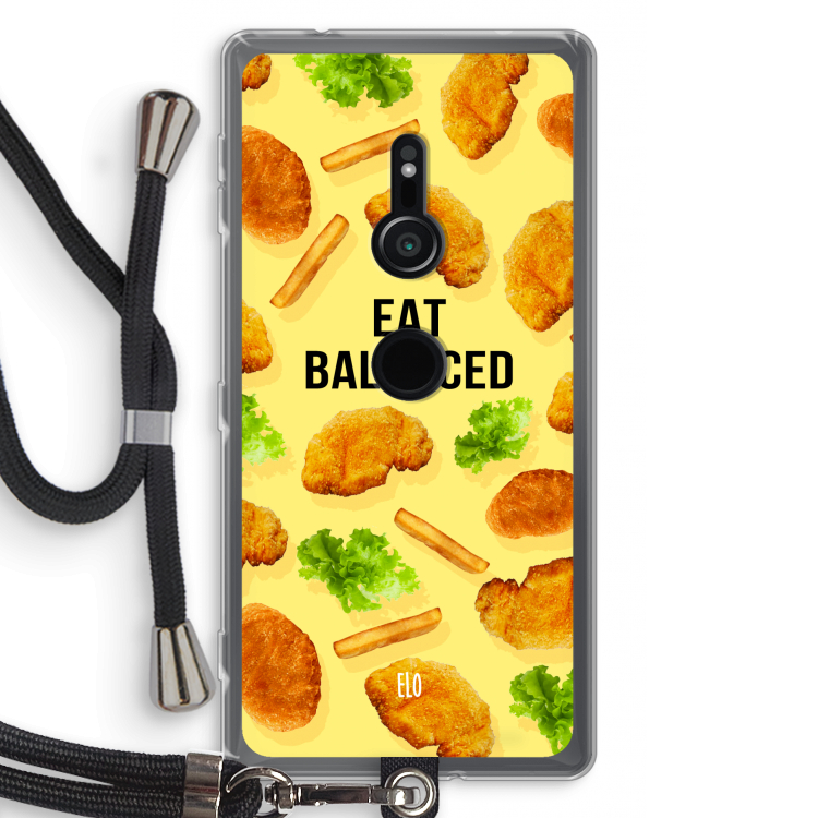 Eat Balanced: Sony Xperia XZ2 Transparant Hoesje met koord