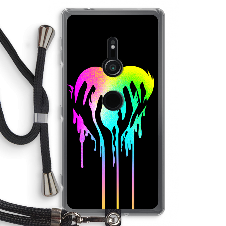 Hold My Heart: Sony Xperia XZ2 Transparant Hoesje met koord